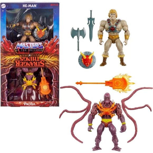 MOTU Masters of the Universe X Stranger Things: He-Man & Vecna Figures 2-Pack - Picture 2 of 6